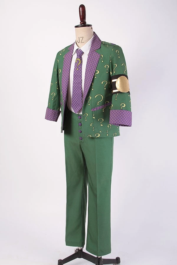 Batman: Arkham City The Riddler Edward Nigma Cosplay Costume 4 Batman: Arkham City The Riddler Edward Nigma Cosplay Costume - Image 2