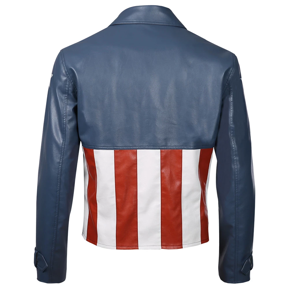 Marvel's Avengers Steve Rogers Captain America Coat Cosplay Costume 6 Marvel's Avengers Steve Rogers Captain America Coat Cosplay Costume - Image 4