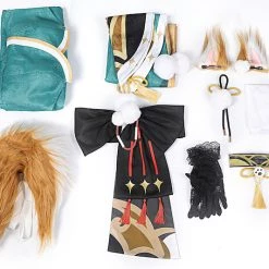 Genshin Impact Ms Hina Gorou Female Version Cosplay Costume -Game Costumes Shop COS 040 07 7