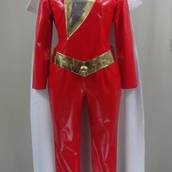 Captain Marvel Shazam Jumpsuit Cosplay Costume