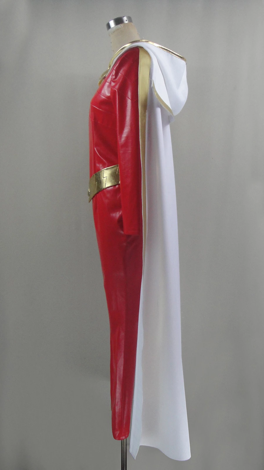 Captain Marvel Shazam Jumpsuit Cosplay Costume 5 Captain Marvel Shazam Jumpsuit Cosplay Costume - Image 3