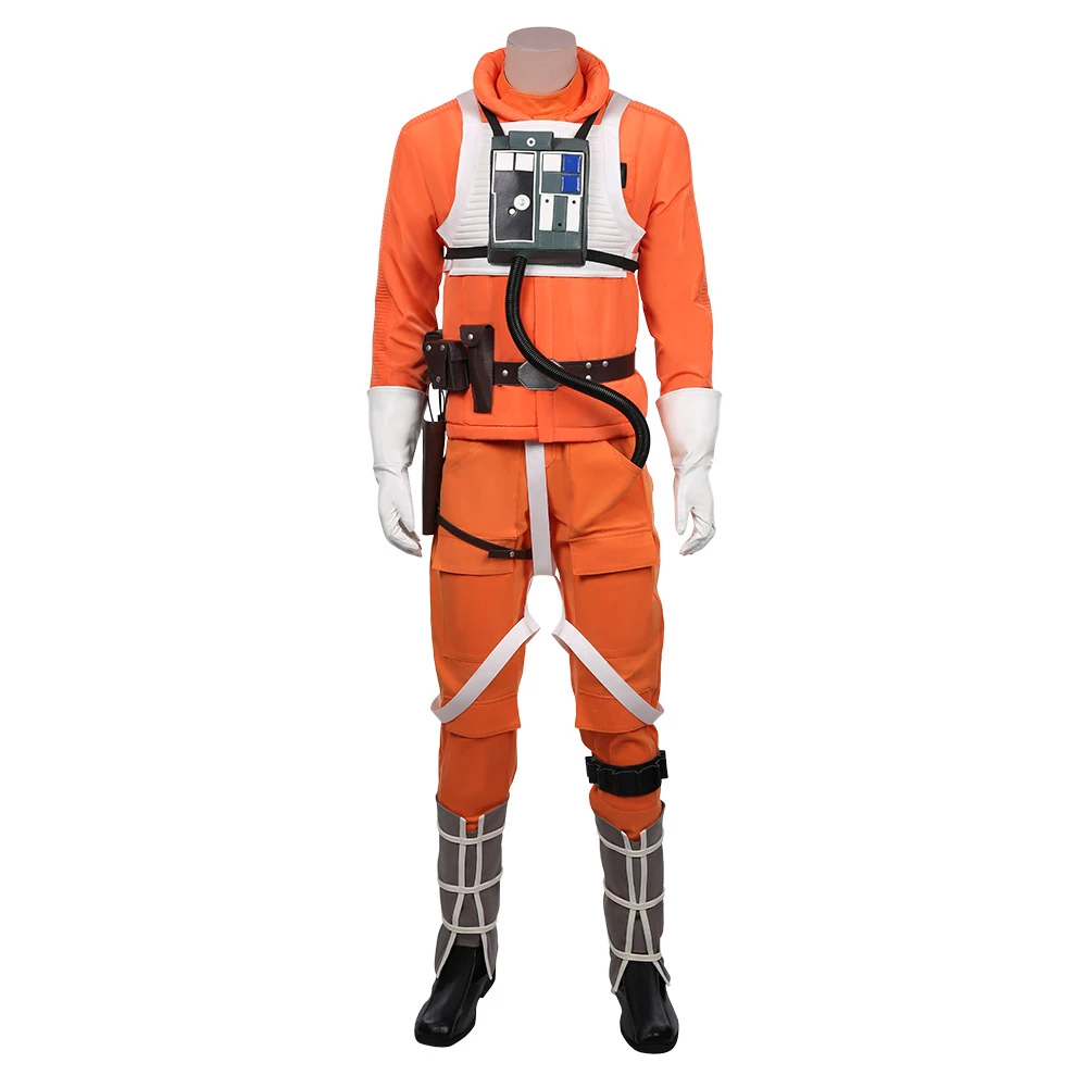 Star Wars Luke Skywalker Pilot Cosplay Costume 3 Star Wars Luke Skywalker Pilot Cosplay Costume