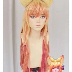 80cm League Of Legends Star Guardian Ahri Cosplay Wig