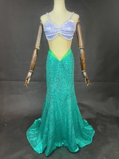 Disney The Little Mermaid Ariel Fansy Suit Cosplay Costume 3 Disney The Little Mermaid Ariel Fansy Suit Cosplay Costume