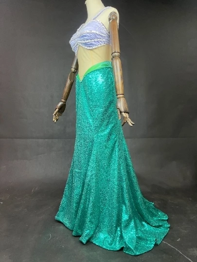 Disney The Little Mermaid Ariel Fansy Suit Cosplay Costume 5 Disney The Little Mermaid Ariel Fansy Suit Cosplay Costume - Image 3