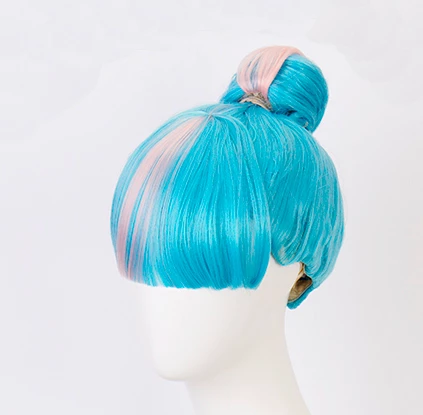 30cm League Of Legends LOL Empress Of The Elements True Damage Qiyana Cosplay Wig 5 30cm League Of Legends LOL Empress Of The Elements True Damage Qiyana Cosplay Wig - Image 3