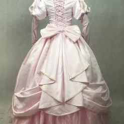 Disney The Little Mermaid Princess Ariel Pink Dress Cosplay Costume -Game Costumes Shop COS 052 04 15