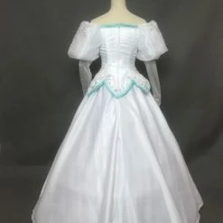 Disney The Little Mermaid Princess Ariel White Dress Cosplay Costume -Game Costumes Shop COS 053 03 51