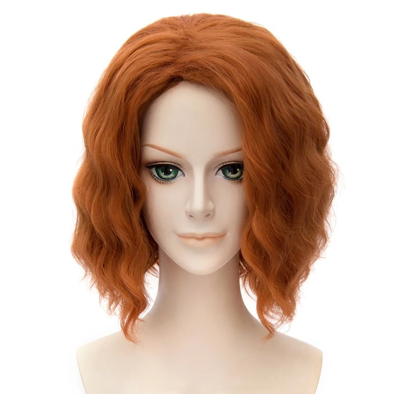 Orange 30cm The Avengers: Age Of Ultron Black Widow Natasha Romanoff Cosplay Wig 3 Orange 30cm The Avengers: Age Of Ultron Black Widow Natasha Romanoff Cosplay Wig