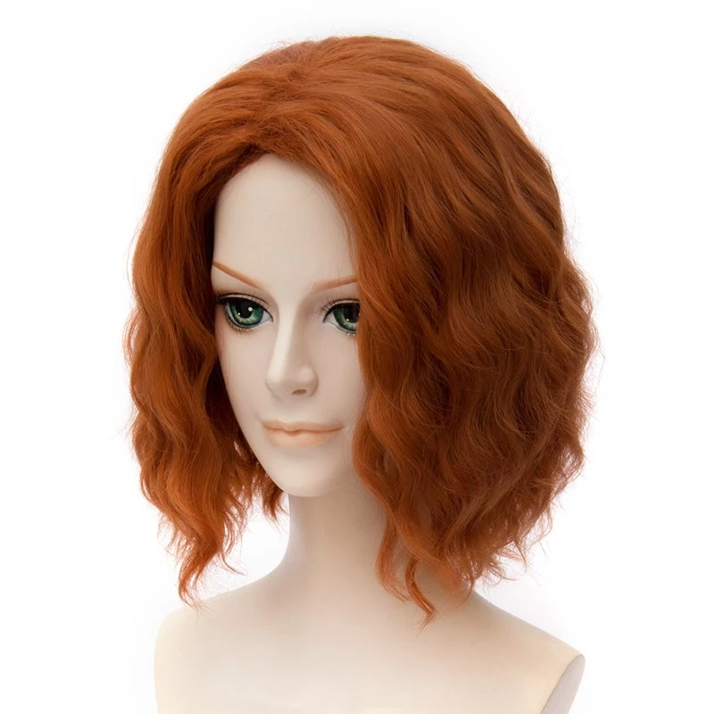 Orange 30cm The Avengers: Age Of Ultron Black Widow Natasha Romanoff Cosplay Wig 4 Orange 30cm The Avengers: Age Of Ultron Black Widow Natasha Romanoff Cosplay Wig - Image 2