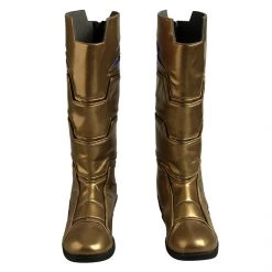 Shazam! Captain Marvel Billy Batson Blue Suit Cosplay Boots