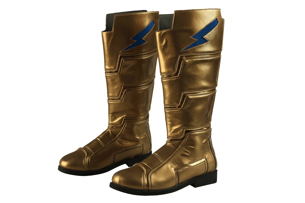 Shazam! Captain Marvel Billy Batson Blue Suit Cosplay Boots 4 Shazam! Captain Marvel Billy Batson Blue Suit Cosplay Boots - Image 2