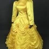 Disney Beauty And The Beast Princess Belle Yellow Suit Cosplay Costume With Cape -Game Costumes Shop COS 061 01 89