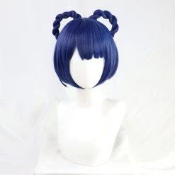 Blue 30cm Genshin Impact Xiangling Cosplay Wig