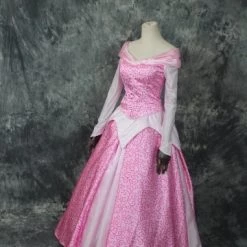 Disney Sleeping Beauty Princess Aurora Pink Fancy Dress Cosplay Costume