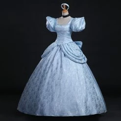Disney Cinderella Princess Blue Dress Cosplay Costume -Game Costumes Shop COS 064 02 40