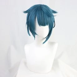 Green 30cm Genshin Impact Xingqiu Cosplay Wig