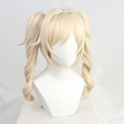 Gold 45cm Genshin Impact Barbara Cosplay Wig