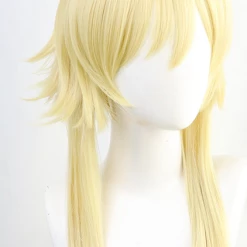 Gold 45cm Genshin Impact Traveler Lumine Cosplay Wig