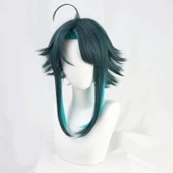 Green 45cm Genshin Impact Xiao Cosplay Wig