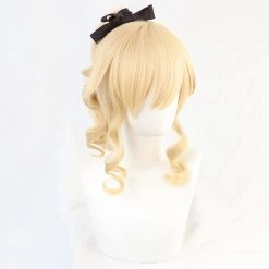 Gold 45cm Genshin Impact Jean Cosplay Wig