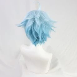 Blue 30cm Genshin Impact Chongyun Cosplay Wig -Game Costumes Shop COS 079 02 16