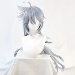Gray 80cm Genshin Impact Razor Cosplay Wig