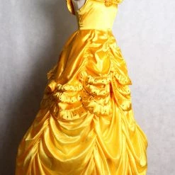 Beauty And The Beast Belle Dress Cosplay Costume V2 -Game Costumes Shop COS 08 03 3