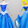 Sleeping Beauty Princess Aurora Blue Dress Cosplay Costume -Game Costumes Shop COS 09 01 3