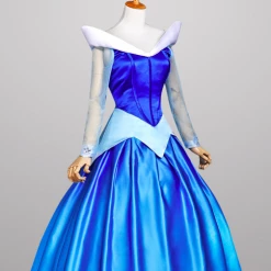 Sleeping Beauty Princess Aurora Blue Dress Cosplay Costume -Game Costumes Shop COS 09 03 4