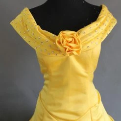 Beauty And The Beast Princess Belle Dress Cosplay Costume - C -Game Costumes Shop COS 09 03 6