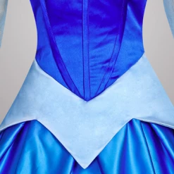Sleeping Beauty Princess Aurora Blue Dress Cosplay Costume -Game Costumes Shop COS 09 05 3
