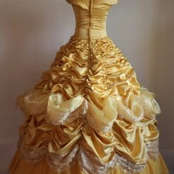 Beauty And The Beast Princess Belle Dress Cosplay Costume - D -Game Costumes Shop COS 10 03 5