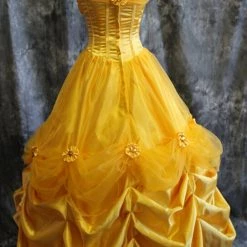 Beauty And The Beast Princess Belle Dress Cosplay Costume - E -Game Costumes Shop COS 11 03 5