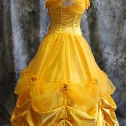 Beauty And The Beast Princess Belle Dress Cosplay Costume - E -Game Costumes Shop COS 11 04 4