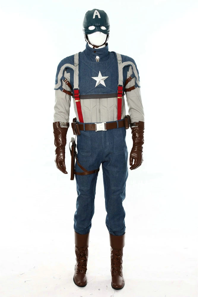Deluxe Captain America: The First Avenger Cosplay Costume 3 Deluxe Captain America: The First Avenger Cosplay Costume
