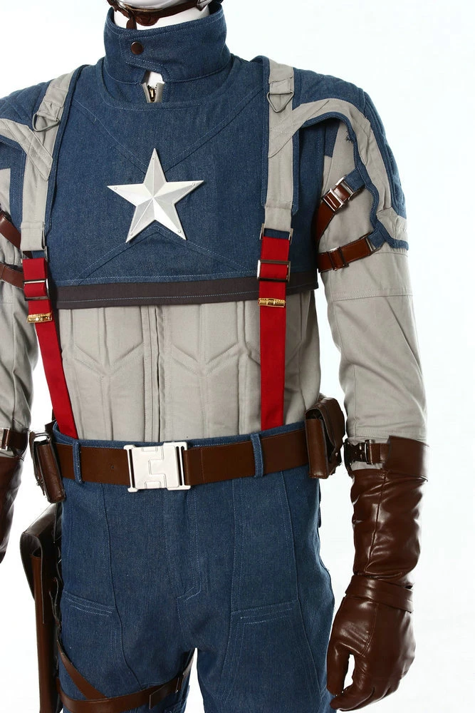 Deluxe Captain America: The First Avenger Cosplay Costume 4 Deluxe Captain America: The First Avenger Cosplay Costume - Image 2