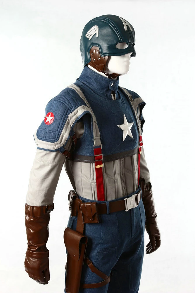 Deluxe Captain America: The First Avenger Cosplay Costume 9 Deluxe Captain America: The First Avenger Cosplay Costume - Image 7