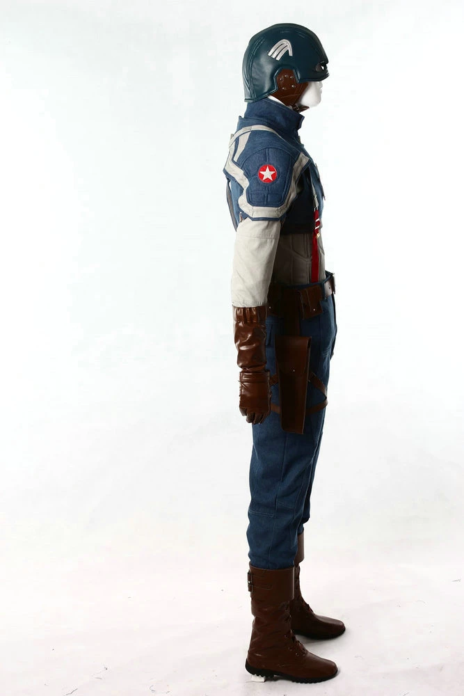 Deluxe Captain America: The First Avenger Cosplay Costume 10 Deluxe Captain America: The First Avenger Cosplay Costume - Image 8