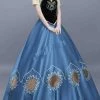 Frozen Fever Anna Birthday Party Dress Cosplay Costume