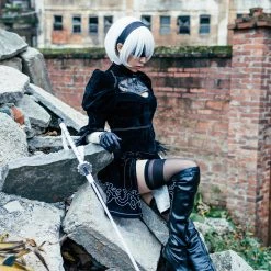 Nier: Automata 2B Cosplay Costume Version 2 -Game Costumes Shop cos 001 03 5