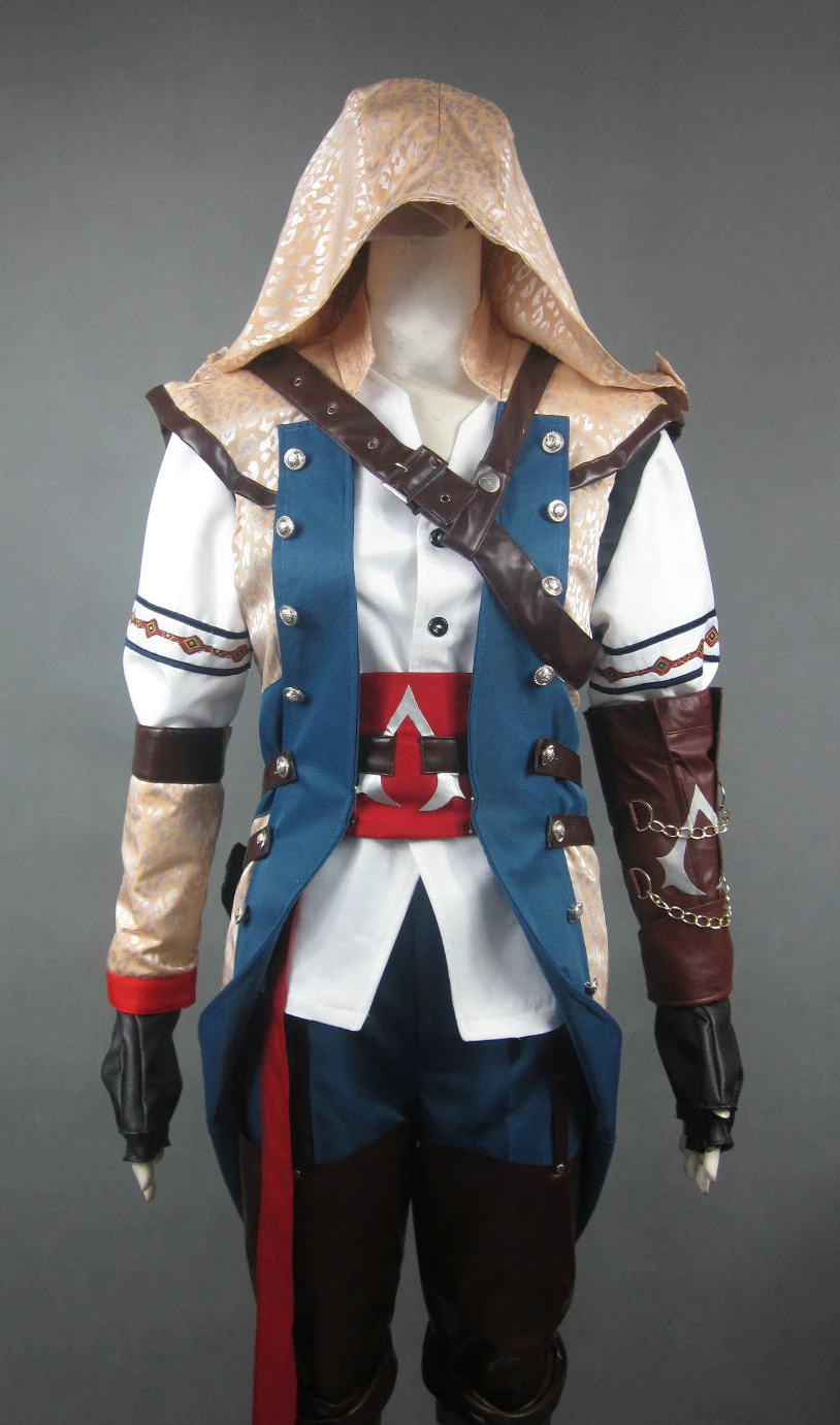 Assassin's Creed III Connor Kenway Cosplay Costume - Golden Hood Edition 3 Assassin's Creed III Connor Kenway Cosplay Costume - Golden Hood Edition