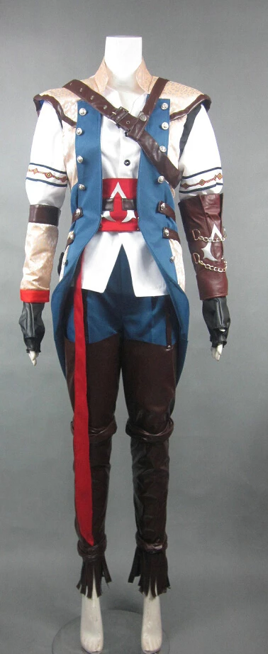 Assassin's Creed III Connor Kenway Cosplay Costume - Golden Hood Edition 4 Assassin's Creed III Connor Kenway Cosplay Costume - Golden Hood Edition - Image 2