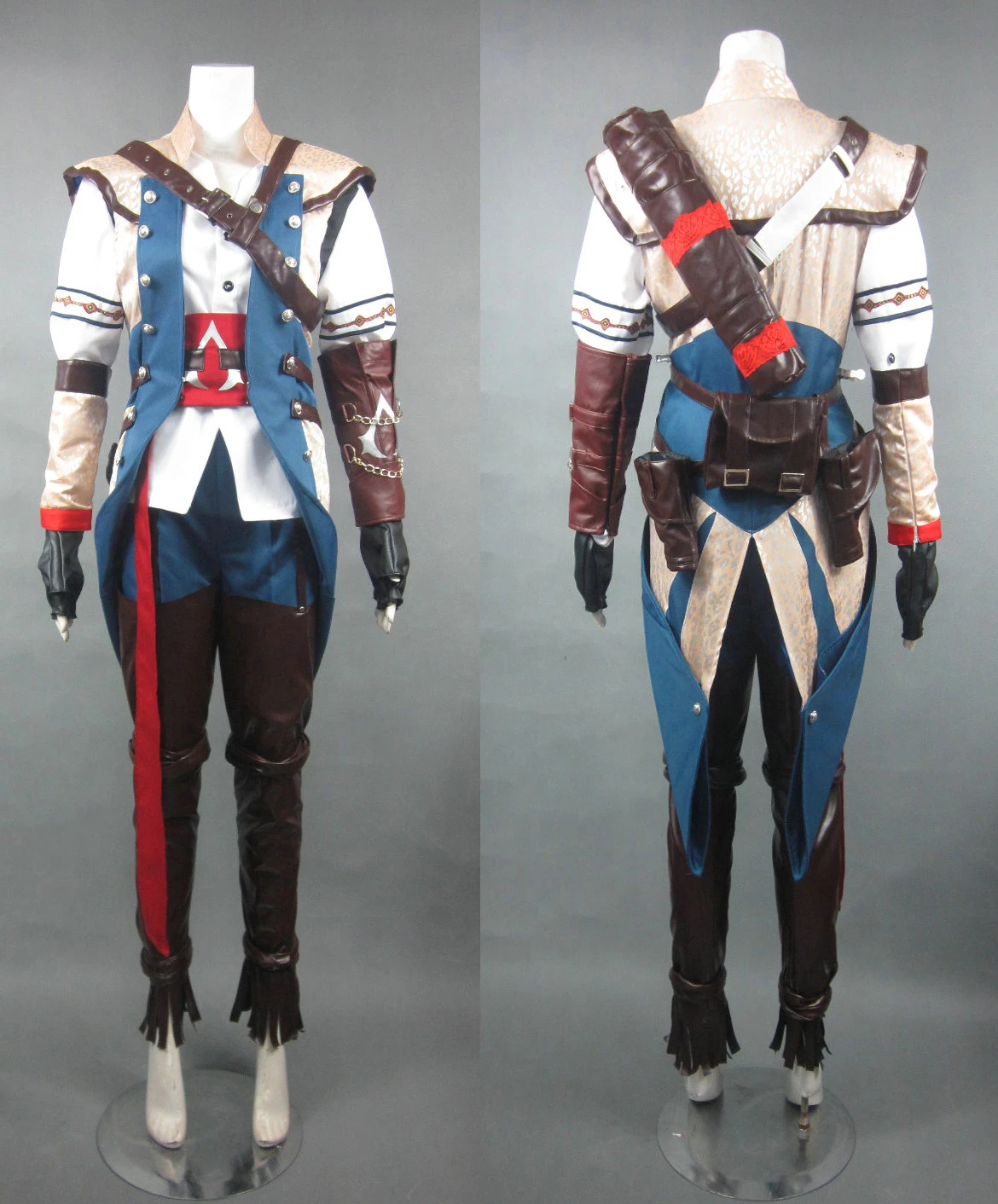 Assassin's Creed III Connor Kenway Cosplay Costume - Golden Hood Edition 7 Assassin's Creed III Connor Kenway Cosplay Costume - Golden Hood Edition - Image 5