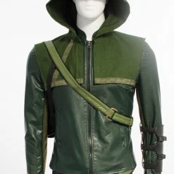 Deluxe Oliver Queen Green Arrow Cosplay Costume -Game Costumes Shop image arrow oliver queen green arrow cosplay costume 4 1