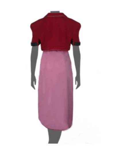 Final Fantasy VII 7 Aerith Cosplay Costume 4 Final Fantasy VII 7 Aerith Cosplay Costume - Image 2