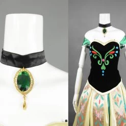 Frozen Coronation Princess Anna Cosplay Costume 7 Frozen Coronation Princess Anna Cosplay Costume -Game Costumes Shop image frozen coronation princess anna cosplay costume 02