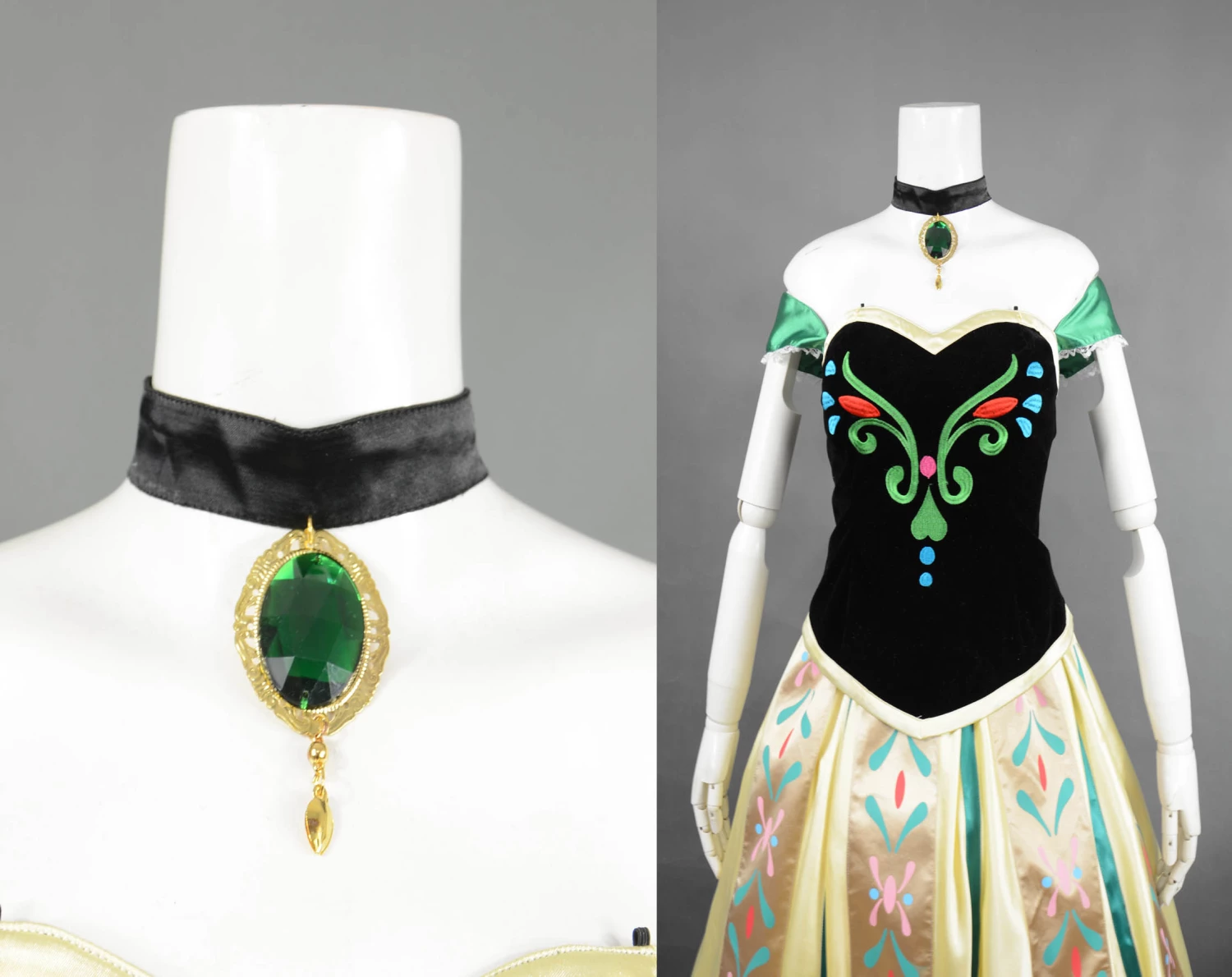 Frozen Coronation Princess Anna Cosplay Costume 5 Frozen Coronation Princess Anna Cosplay Costume - Image 3