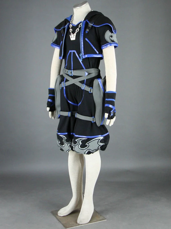 Kingdom Hearts Sora Black Cosplay Costume 4 Kingdom Hearts Sora Black Cosplay Costume - Image 2