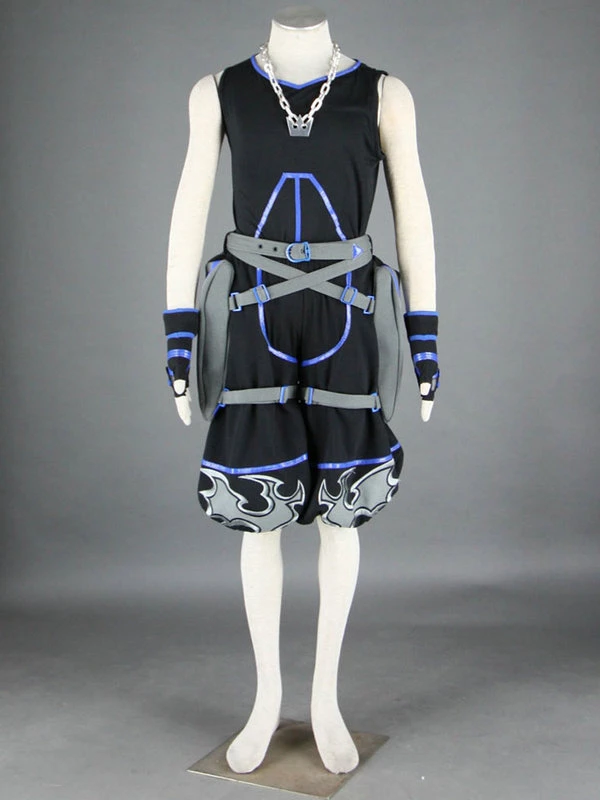 Kingdom Hearts Sora Black Cosplay Costume 7 Kingdom Hearts Sora Black Cosplay Costume - Image 5